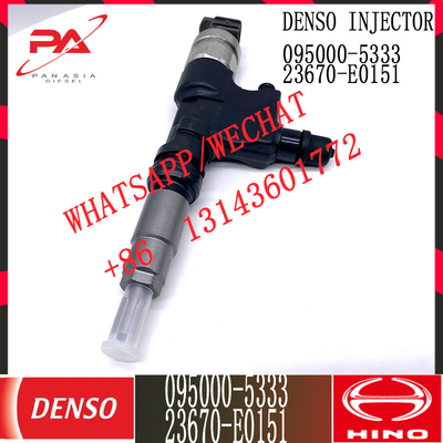 Inyector común diesel del carril de DENSO 095000-5333 para HINO 23670-E0151